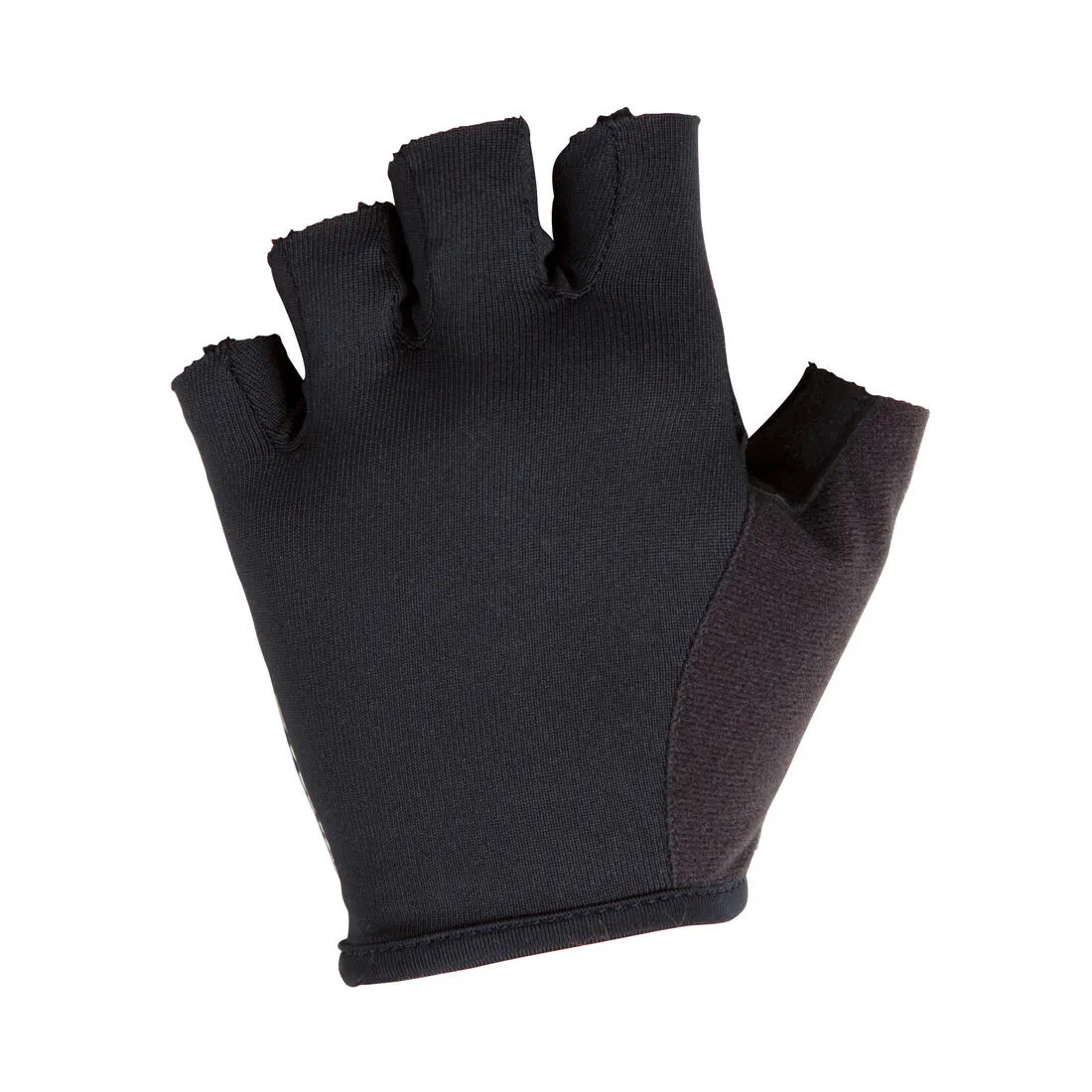 100 Kids' Fingerless Cycling Gloves - Black