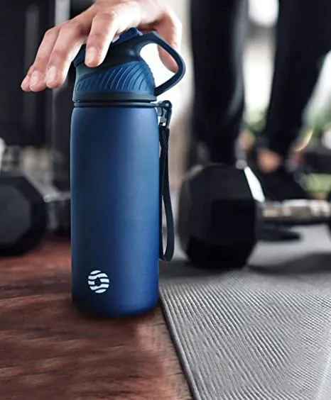 27 oz Stainless Steel Insulated Water Bottle With Spout With Magnetic Lid
