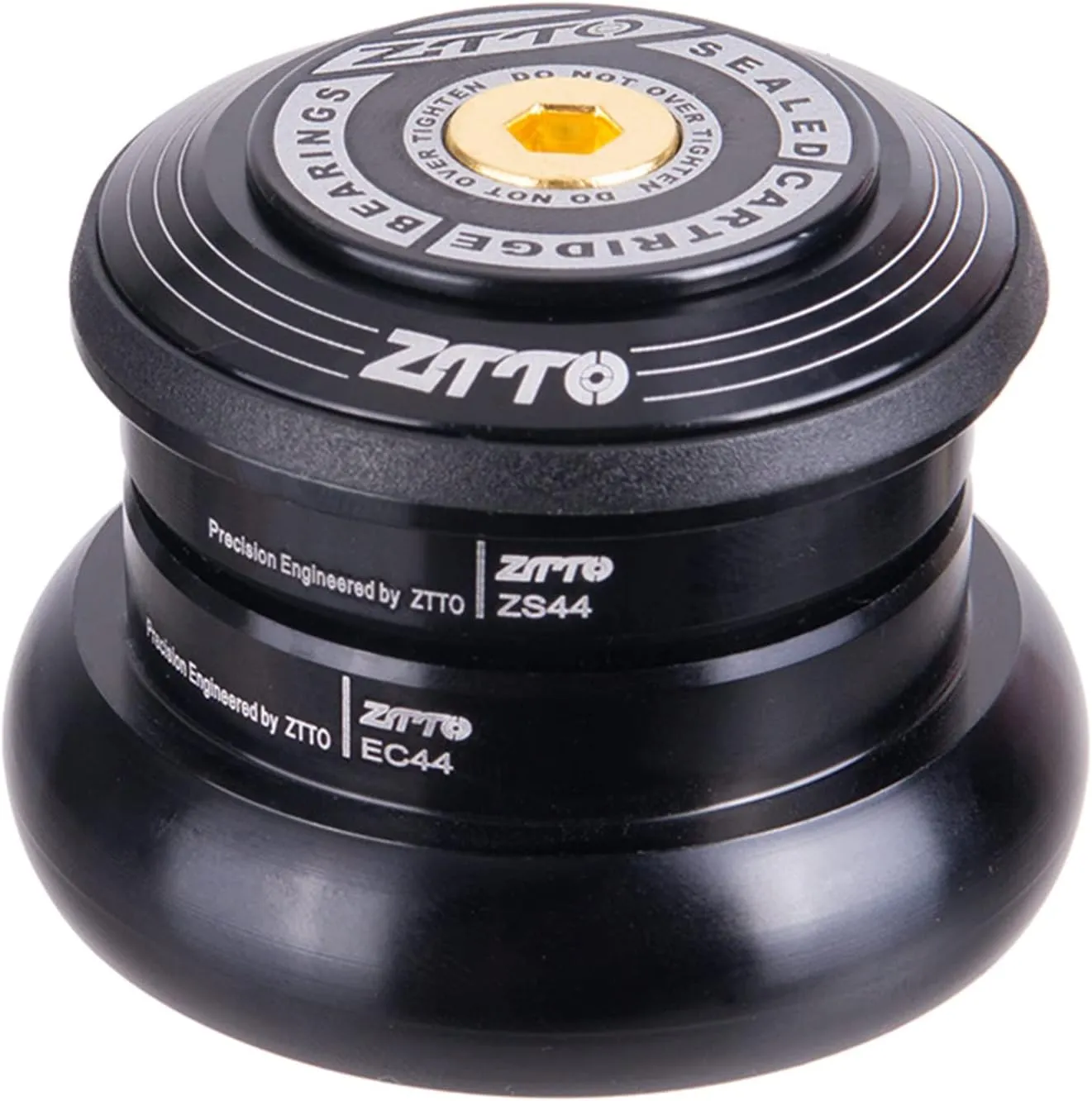 4444T Headset Straight Tube Frame ZS44 EC44 1 1/8"-1" Adapter Alloy Headset to Tapered Tube Aluminum Alloy