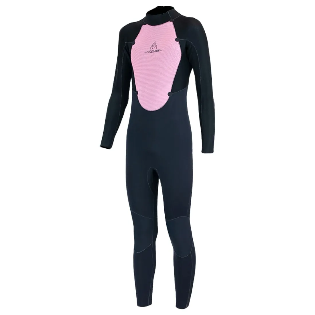 Alder Junior Stealth 5/4/3mm Kids Backzip Wetsuit - Jet/Metal