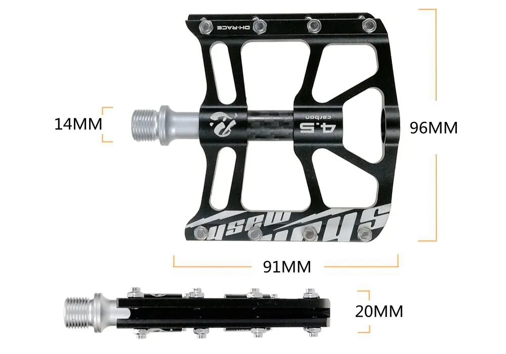 B662 CNC 3 Sealed Bearing Pedals