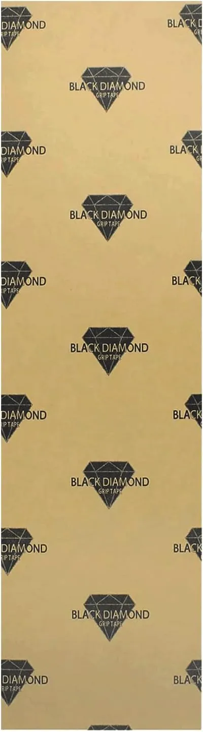 Black Diamond Longboard Skateboard Grip Tape Sheet 10" x 48"