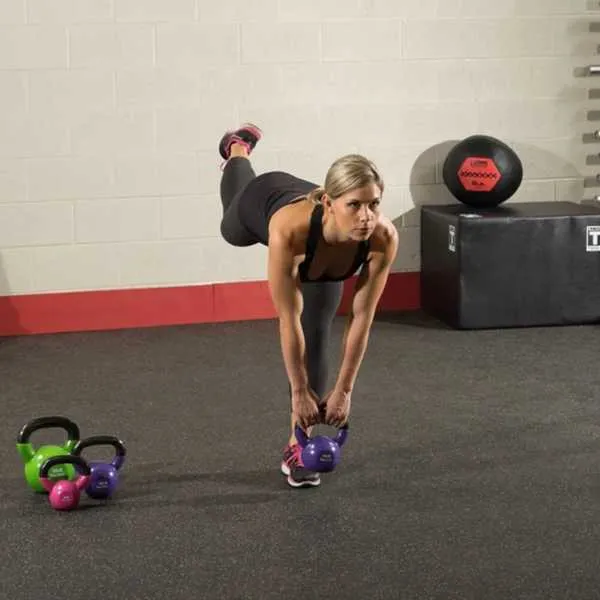 Body-Solid Vinyl Coated Kettlebell Sets KBVS