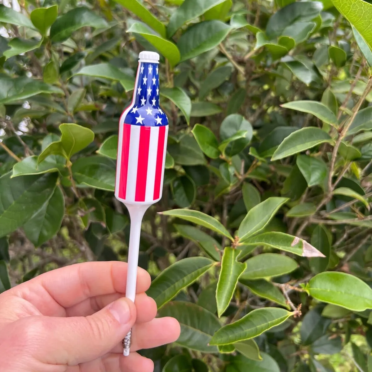 Bottle Bobbers - American Flag Red & White Fishing Bobber 2-Pack