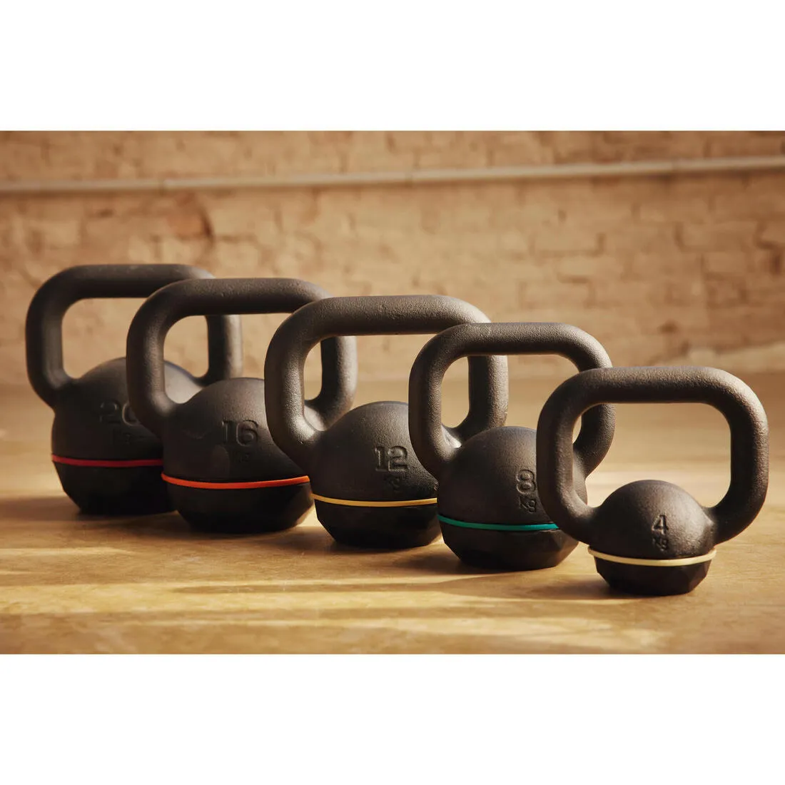Cast Iron Kettlebell with Rubber Base 8 kg