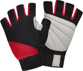ChinFun Unisex Sailing Gloves Padded Palm Fingerless Kayaking Glove- Perfect for Paddling, Canoeing for Men Women & Youth