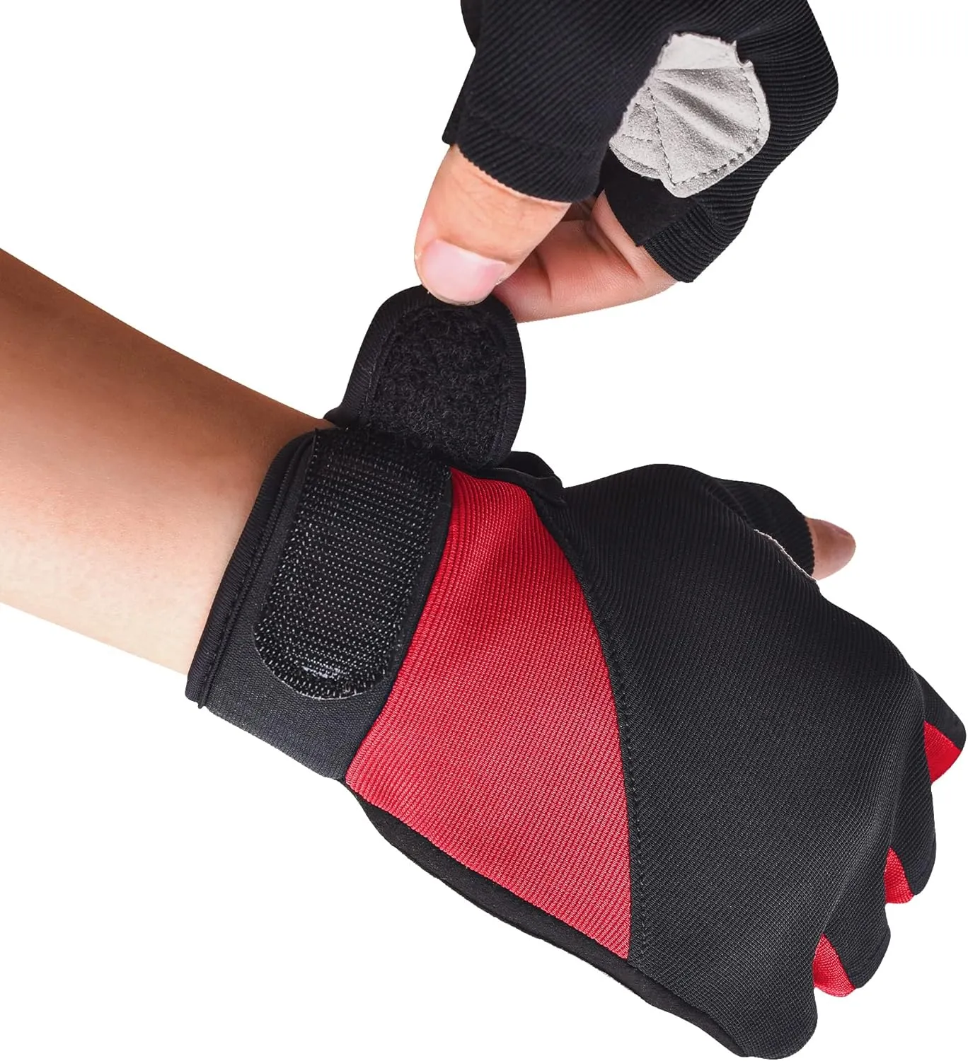 ChinFun Unisex Sailing Gloves Padded Palm Fingerless Kayaking Glove- Perfect for Paddling, Canoeing for Men Women & Youth