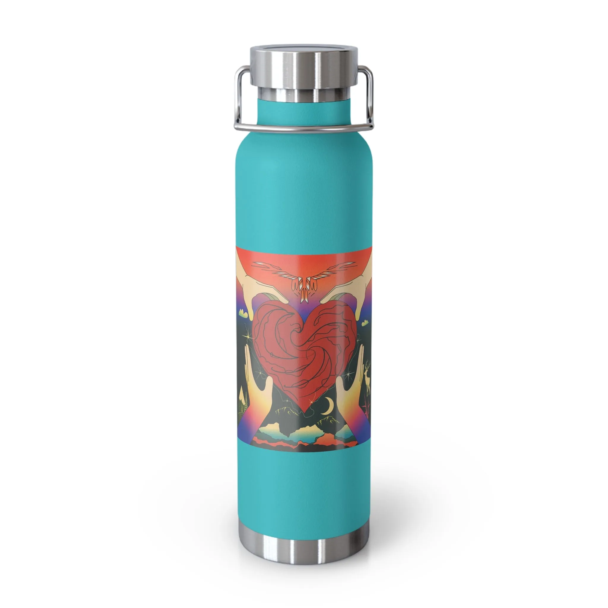 Copper Vacuum Insulated Bottle, 22oz - Give You My Heart