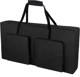 Cornhole Carrying Case Fits 4' x 2' Regulation Size Board, Heavy-Duty 600D Cornhole Boards Bag with Protective Padded Foam and Extra Pockets for Cornhole Outdoor Games