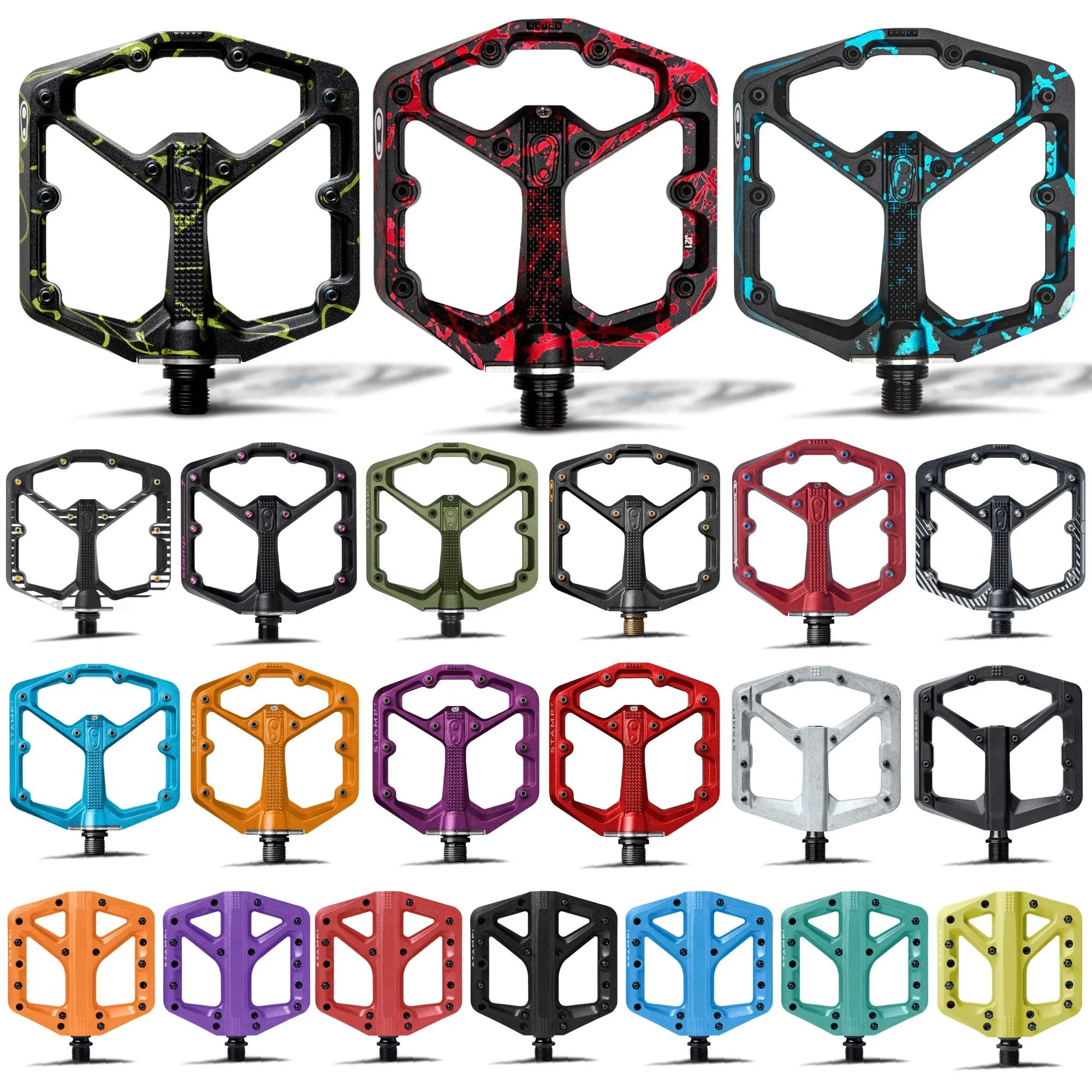 Crankbrothers Stamp Flat BMX/MTB Bike Adjustable Grip Platform Bicycle Pedal