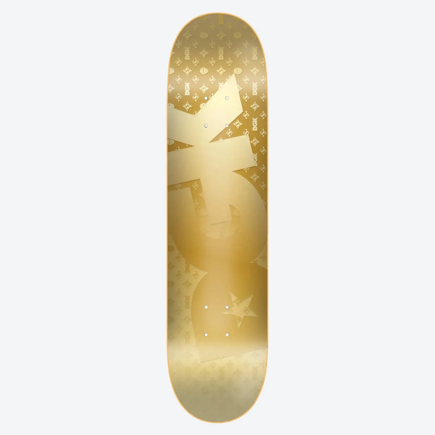 DGK O.G. Logo Foil Skateboard Deck - 8.25″ Gold