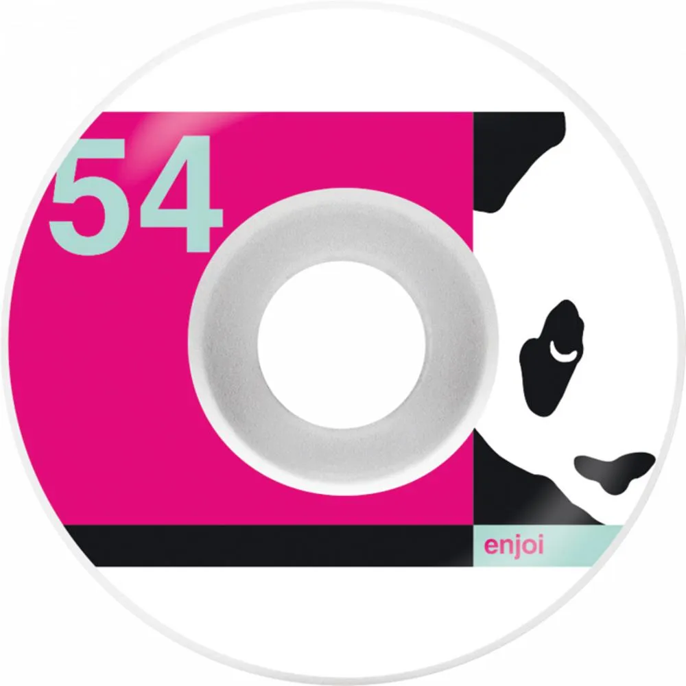 Enjoi Box Panda 54mm White/Pink Wheels