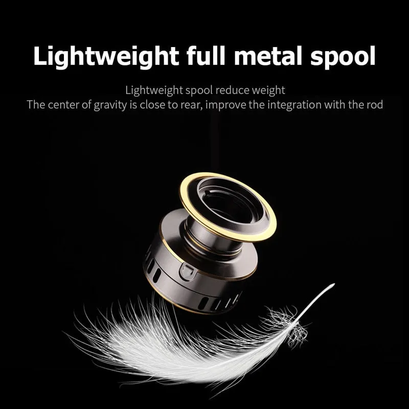 Far Throw Fishing Reel Metal HE500 Freshwater Reservoir Lure Spinning Fishing Wheel Trolling Surf Metal Spinning Reels