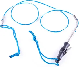 Fish Stringer for Spearfishing Fish Holder for Scuba Diving and Freediving Quick Spearguns with Stainless Steel Needle and Pressure Plate (Black & Blue)