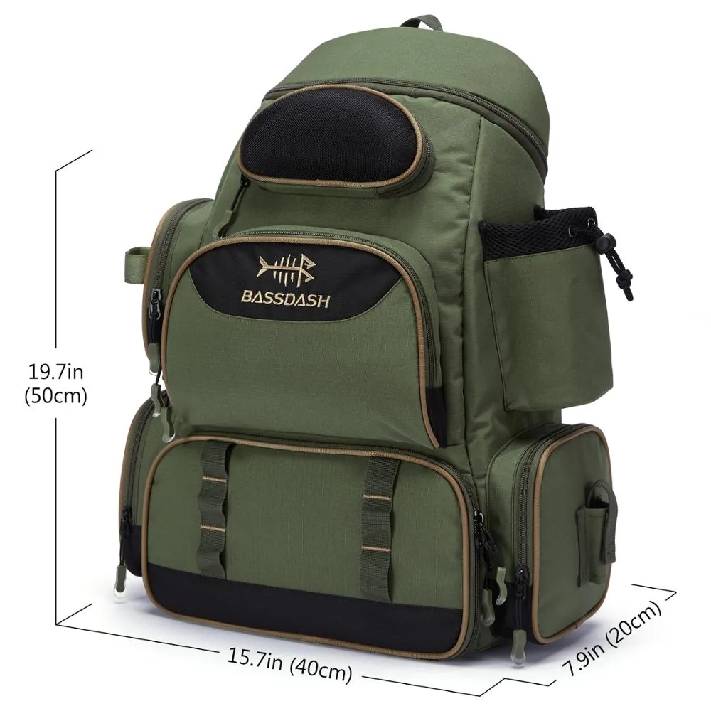 Fishing Bag Tackle Backpack Lightweight Tactical Tackle Box Multifunctional