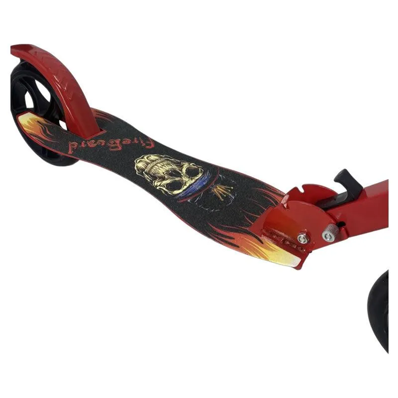 Foldable Height Adjustable Outdoor Kick Scooter for Adults and Kids -SC RED