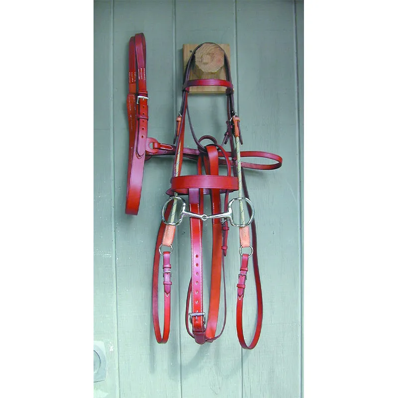 Gag Bridle Complete-English Bridle Leather