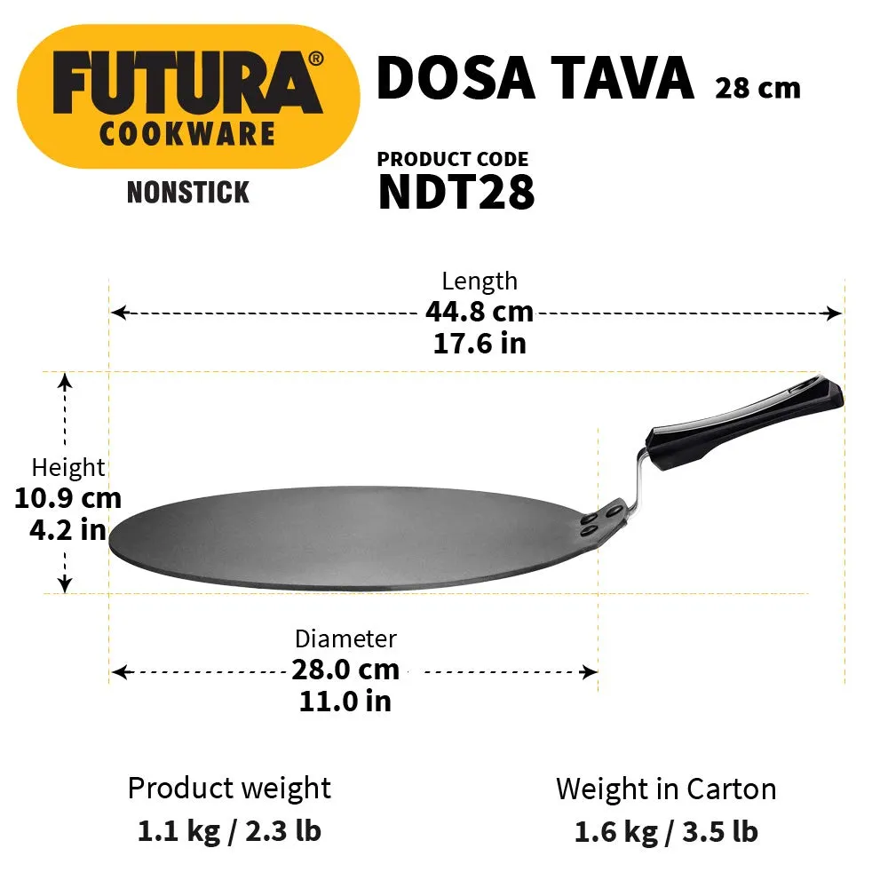 Hawkins Futura Dosa Tava Nonstick 28 cm, 4.88 mm NDT 28