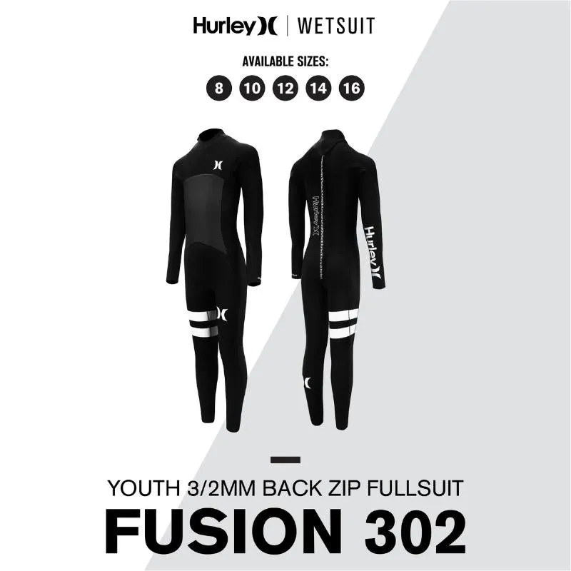 Hurley Fusion Wetsuits Youth 302 Back Zip