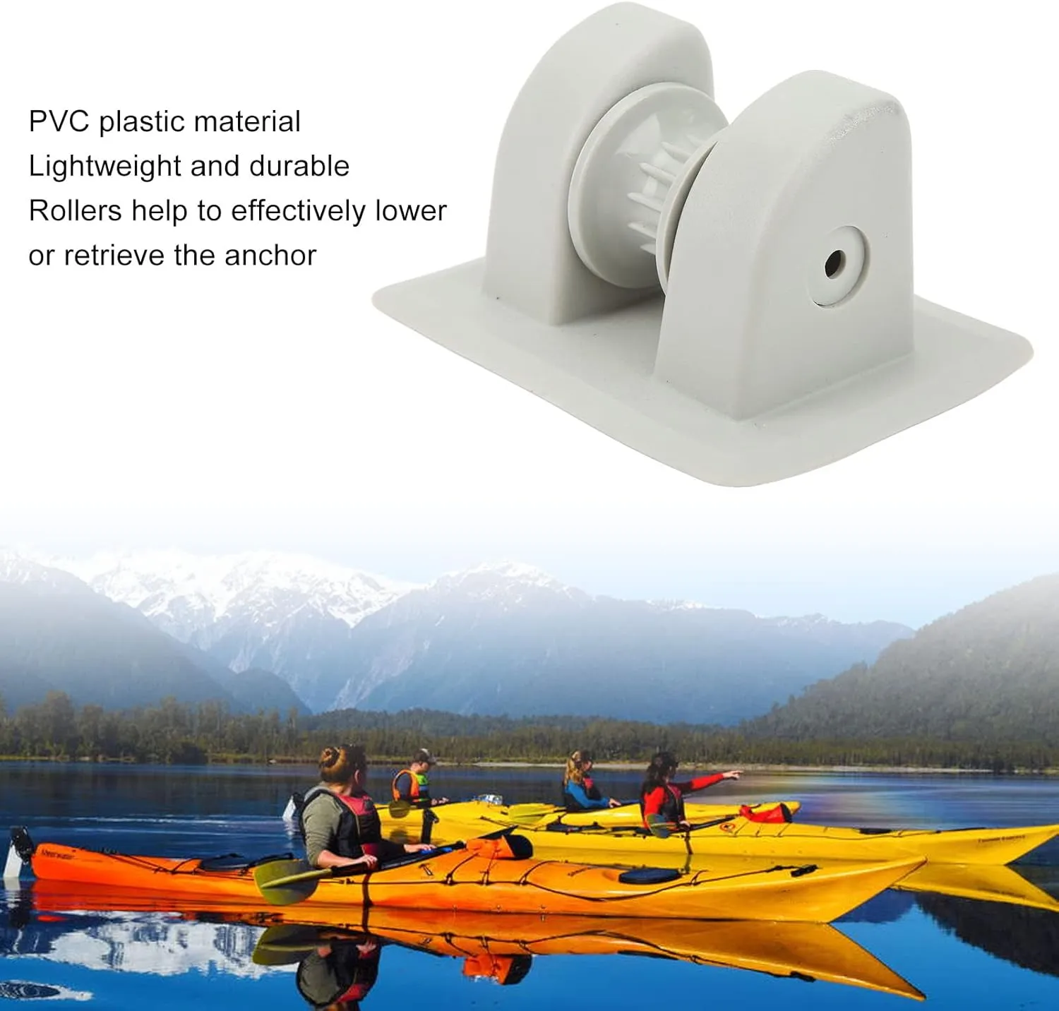 Inflatable Boat Anchor Holder Professional Rope Support PVC Kayak Anchor Holder Row Roller for Rafts Yachts Kayaks Premium Material Easy to Install Strong Grip Practical Widely