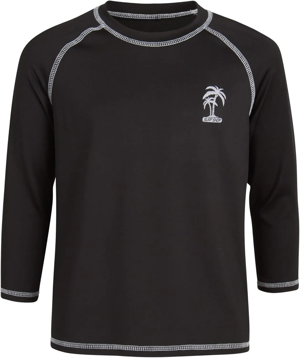 iXtreme Boys Swim Shirt - 2 Pack Rashguard UPF 50  Quick Dry Sun Protection Swimwear Boys Rash Guard Long Sleeve (Size 5-18)