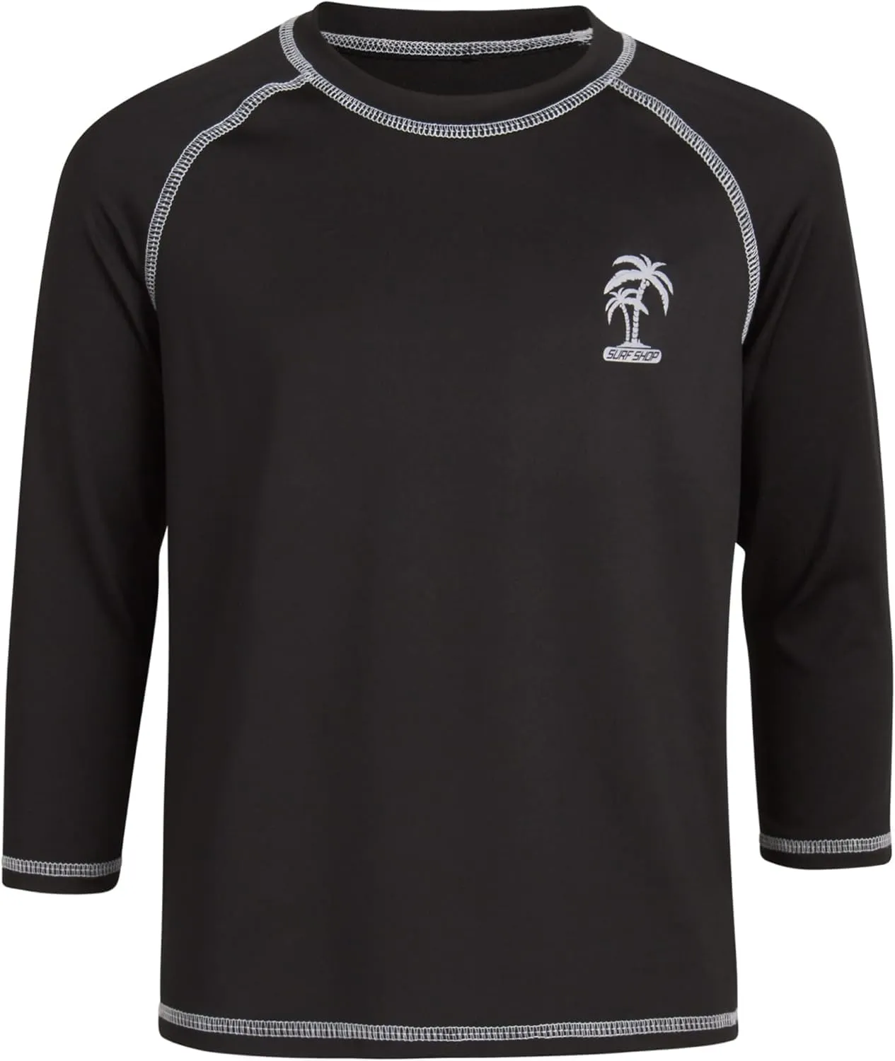iXtreme Boys Swim Shirt - 2 Pack Rashguard UPF 50  Quick Dry Sun Protection Swimwear Boys Rash Guard Long Sleeve (Size 5-18)