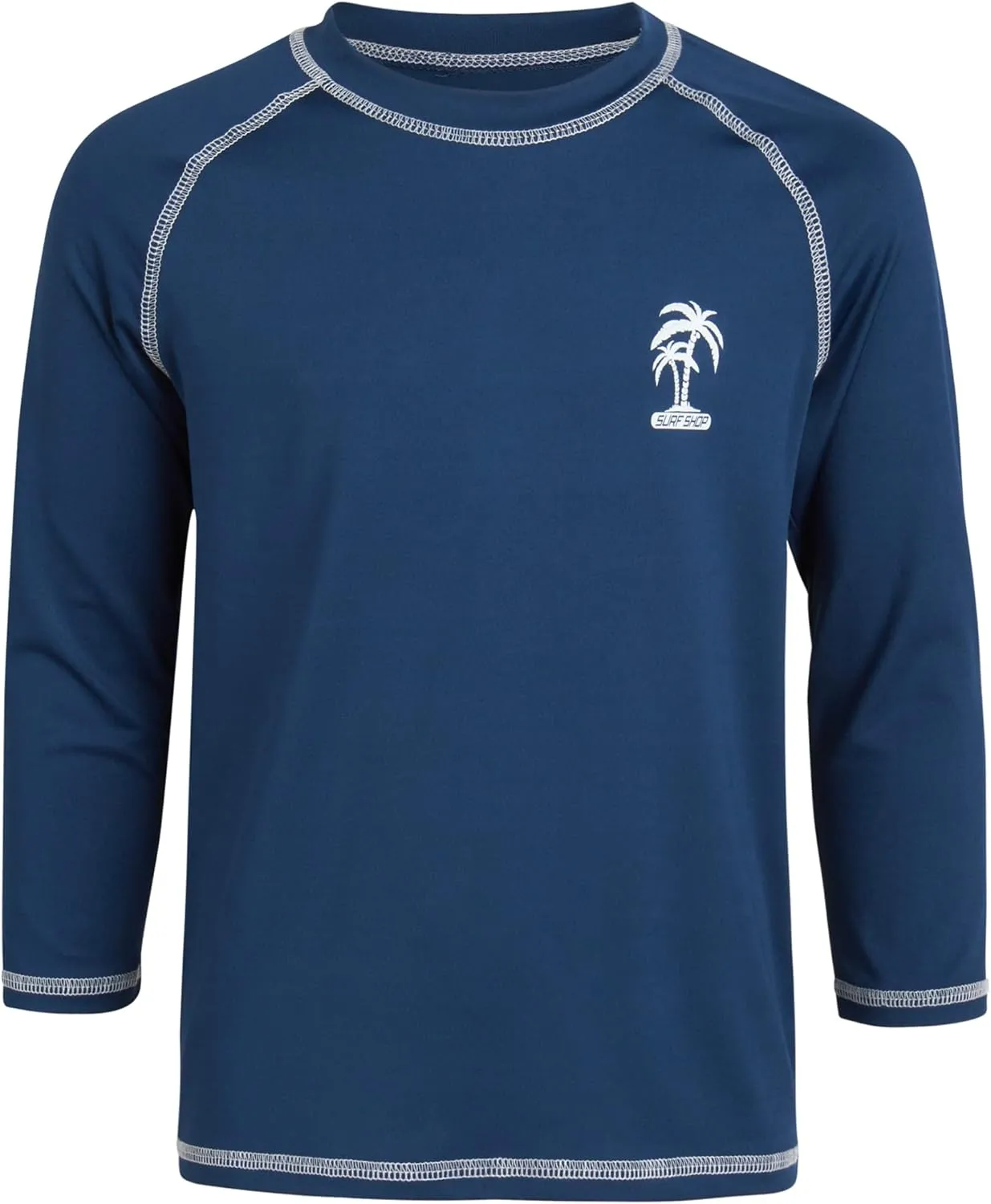 iXtreme Boys Swim Shirt - 2 Pack Rashguard UPF 50  Quick Dry Sun Protection Swimwear Boys Rash Guard Long Sleeve (Size 5-18)