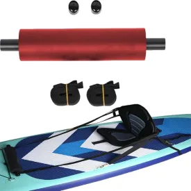 Kayak Foot Braces,Cushion Pedal for Kayak,Foot Rest Peg with 2 Straps for Kayak Boat,Practical Footrest Pedal red