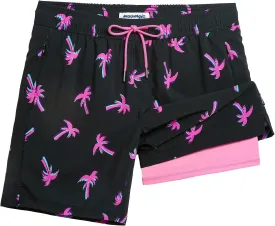 maamgic 2 in 1 Mens Swim Trunks 7 Inch Swim Shorts Swim Suits Board Shorts