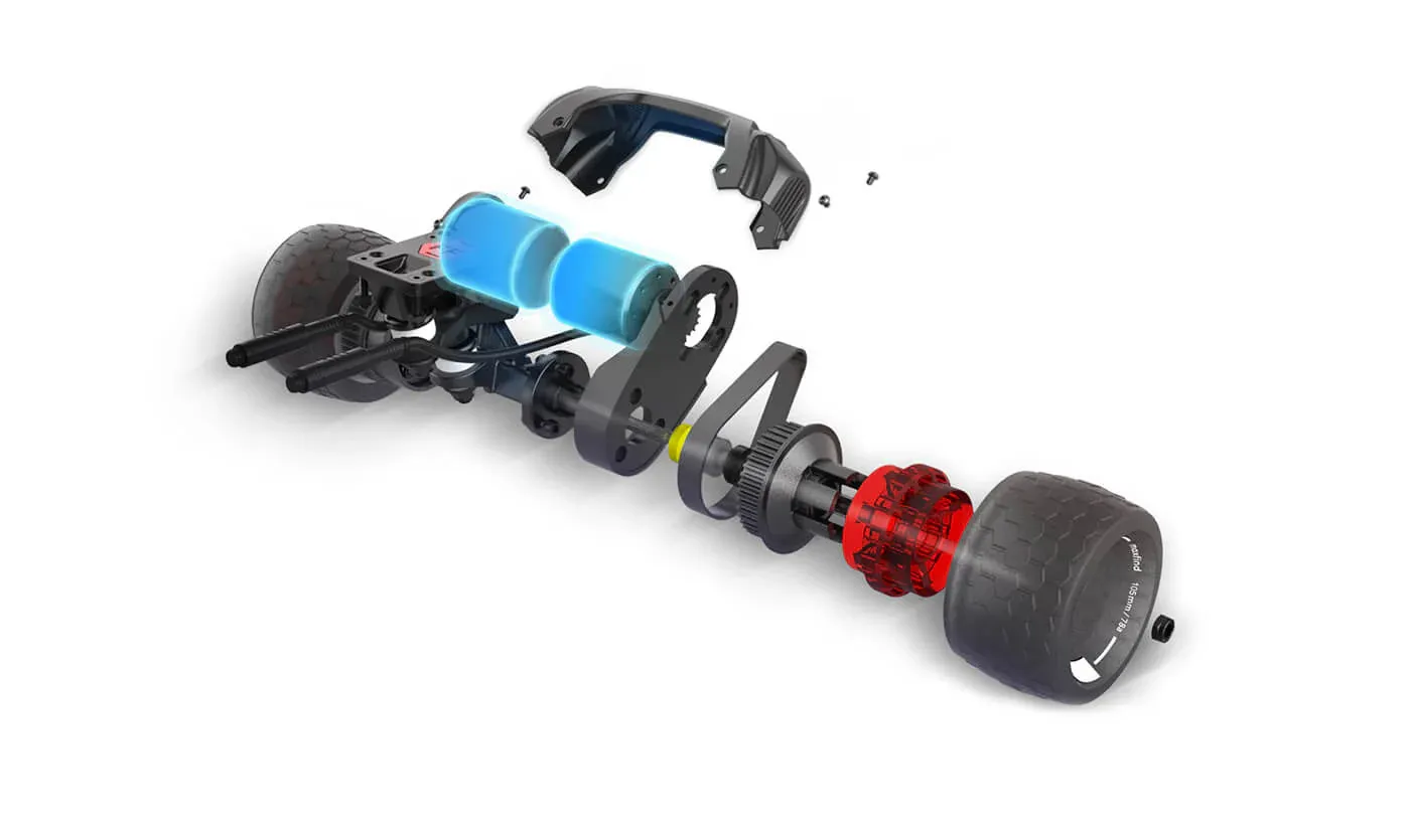 Maxfind FF Belt Electric Skateboard Longboard Dual 1500W Motors 48V 28 MPH 50 Mile Long Range New