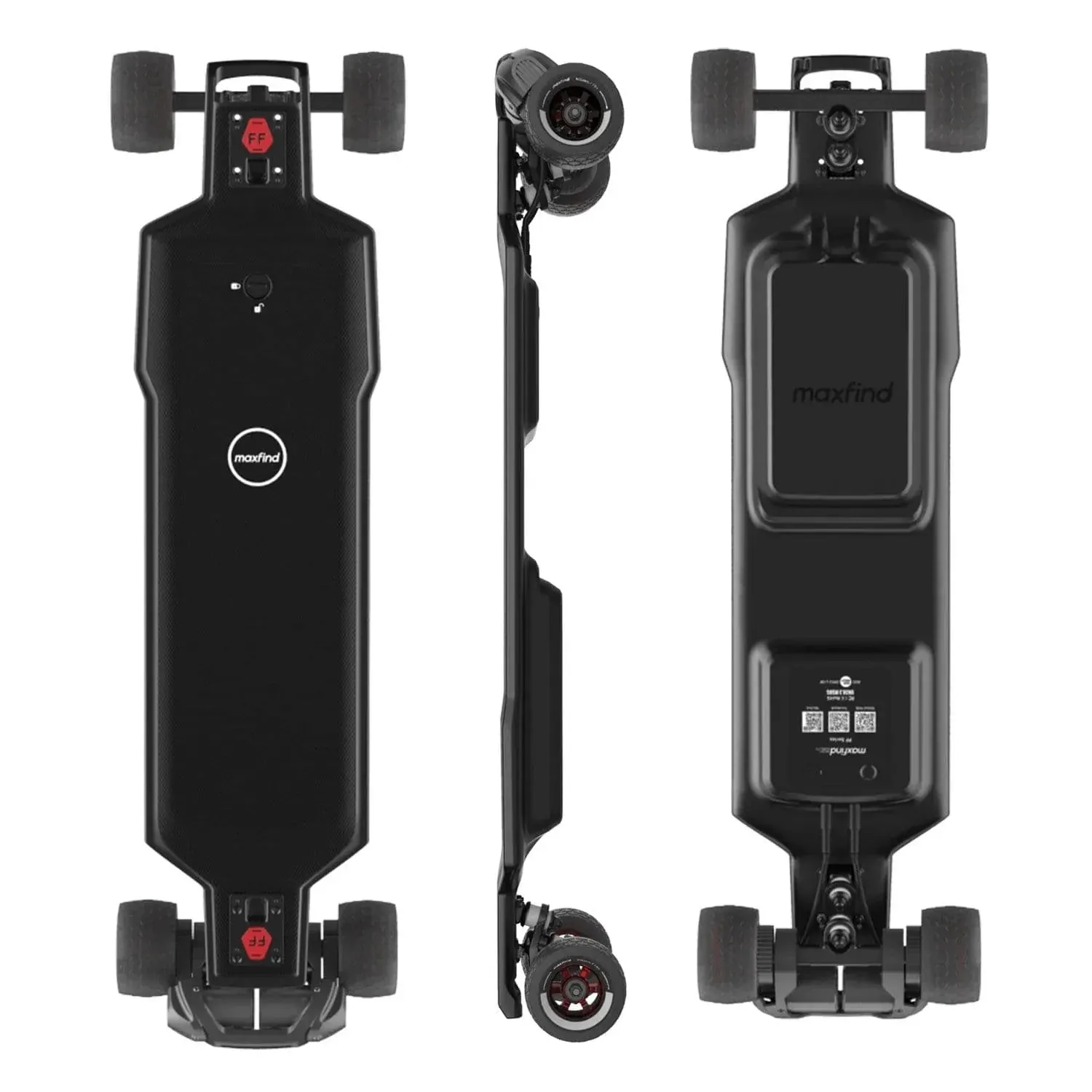 Maxfind FF BELT: High-Performance Street Electric Skateboard, Ultra-Comfortable, Long Range, Detailed Design