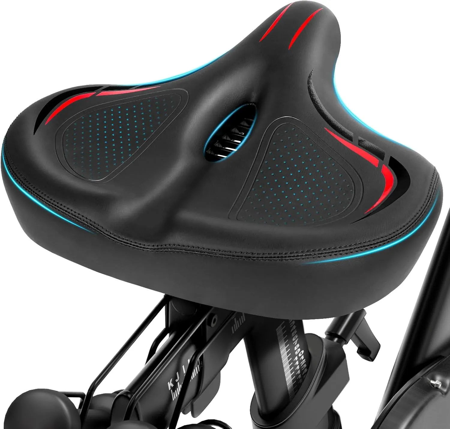 Oversized Bike Seat for Peloton Bike & Bike , Wide Bicycle Saddle Replacement Compatible with Peloton, Exercise or Road Bikes, Seat Cushion for Men & Women