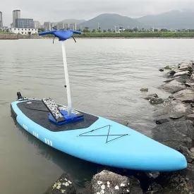 Pedalboard, Stand-Up Water Bike, Single-Person Water Bike,Inflatable Pedal Car, Pedal Boat, Stand-Up Surfboard