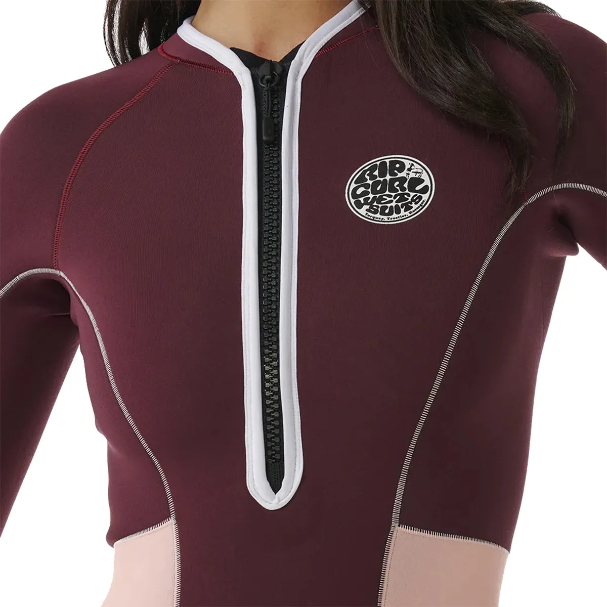 Rip Curl Women's G-Bomb 1mm Long Sleeve Hi-Cut Front Zip Spring Wetsuit