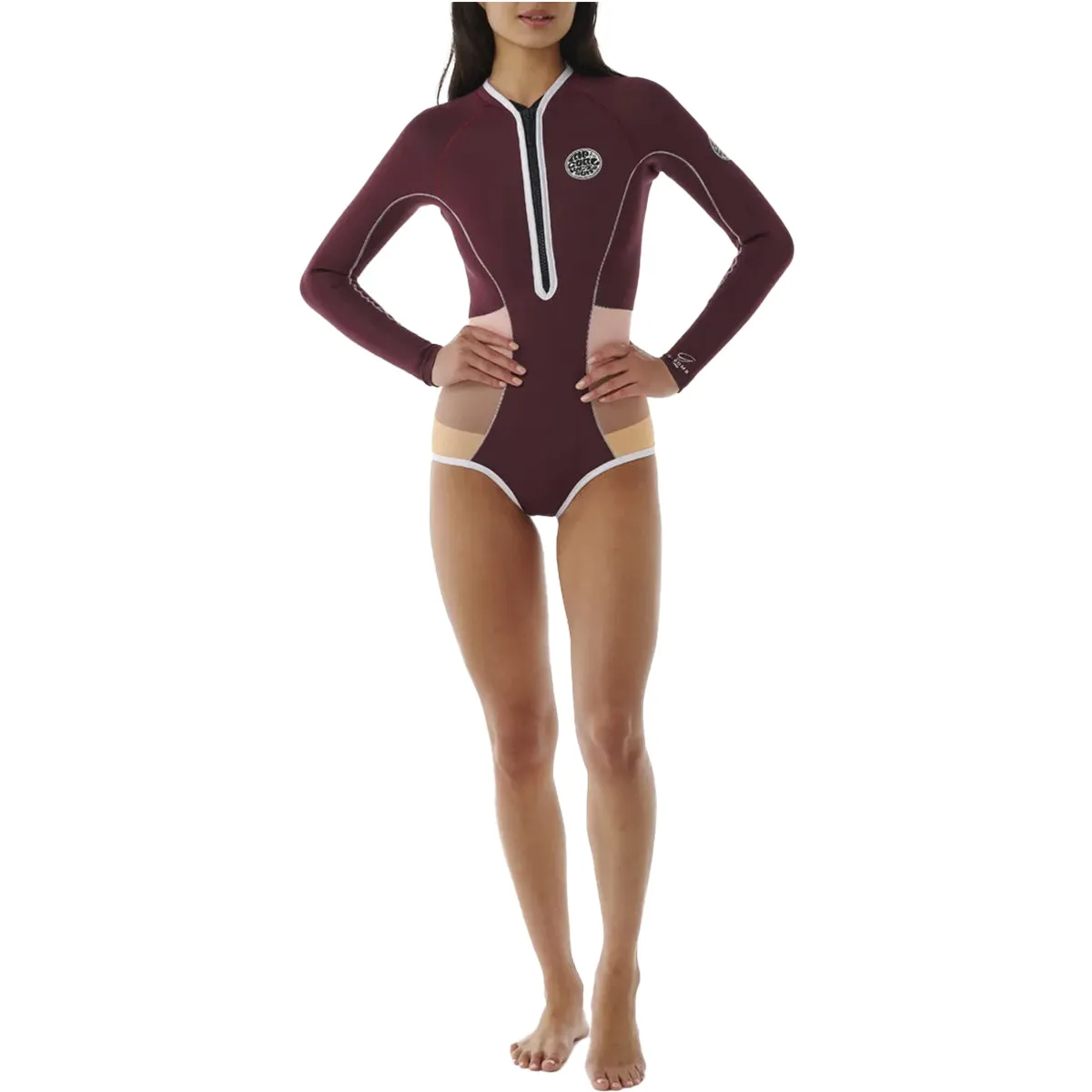 Rip Curl Women's G-Bomb 1mm Long Sleeve Hi-Cut Front Zip Spring Wetsuit