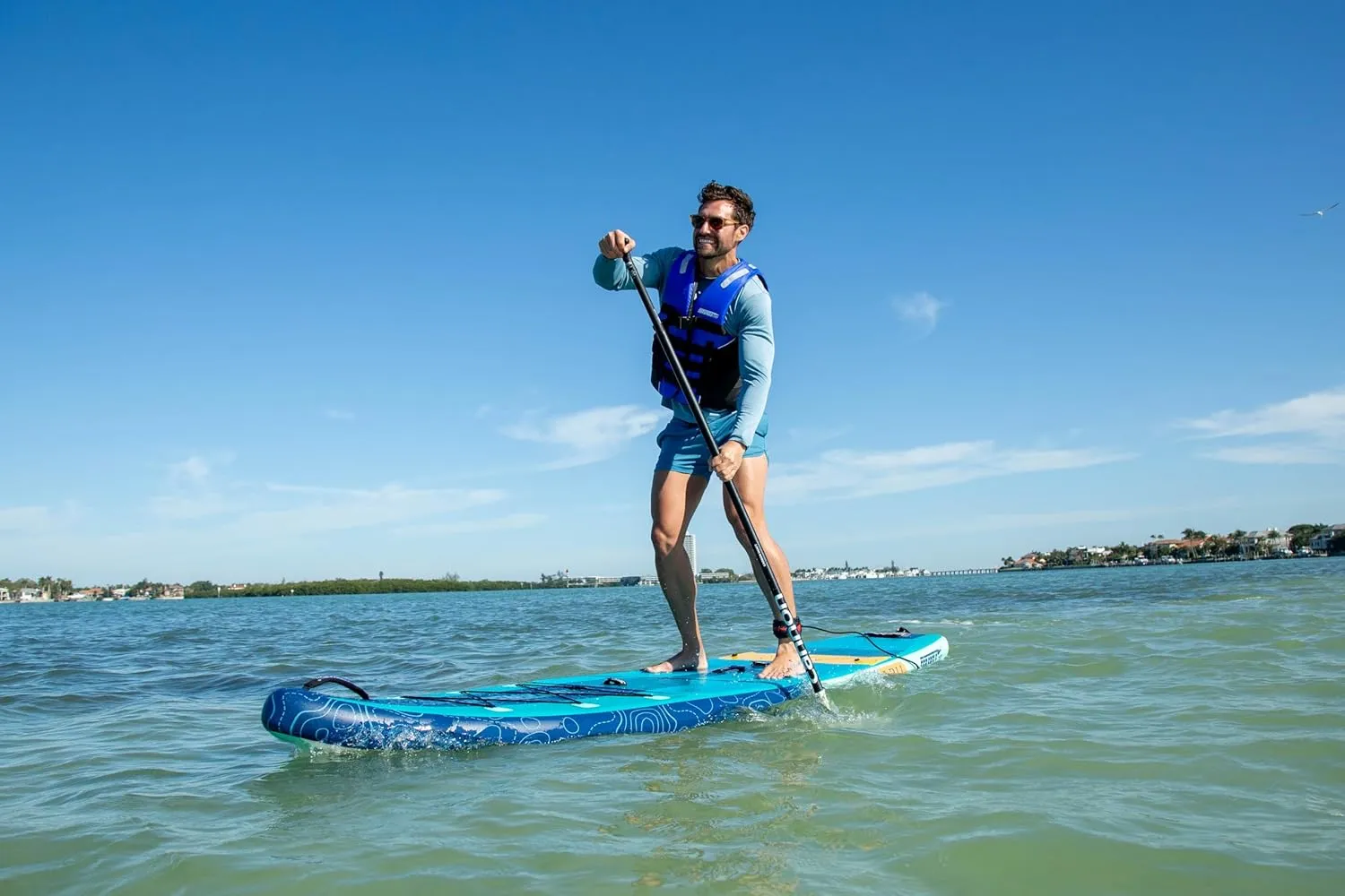 Sea Eagle Newly Re-Designed Longboard LB11 Inflatable Stand Up/Sit Down 11' iSUP Paddleboard - Beginners/Experts, Flat Water/Surf- Sit, Stand, Surf, Fish, Tour or do Yoga