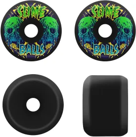 Skateboard Wheels 60mm Skull Vomits 95A Black