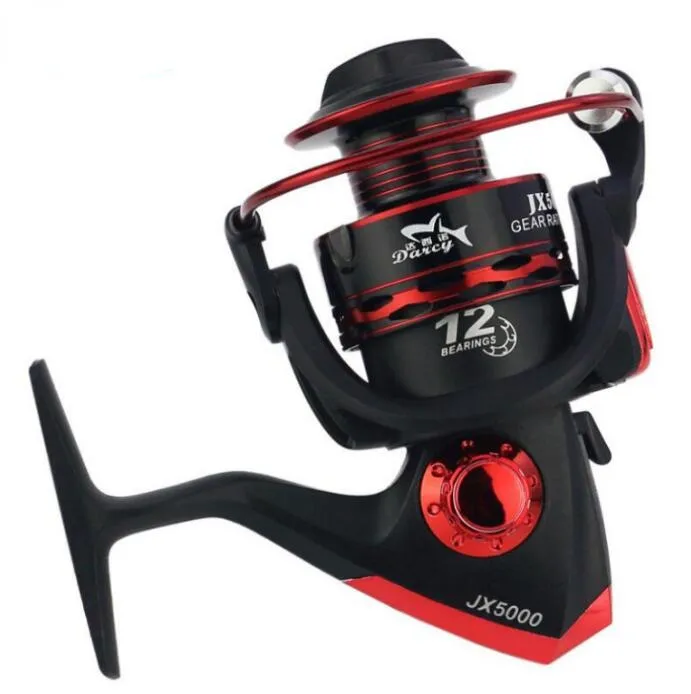 Spinning fishing reel Metal Spool 12BB 5.5:1 Left/Right Interchangeable Handle Fishing Wheel Coil Tackle