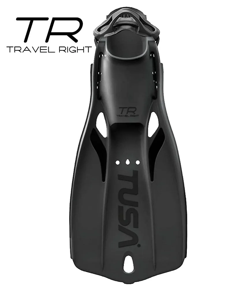 TUSA Travel Right Fins with Color Heel Grip