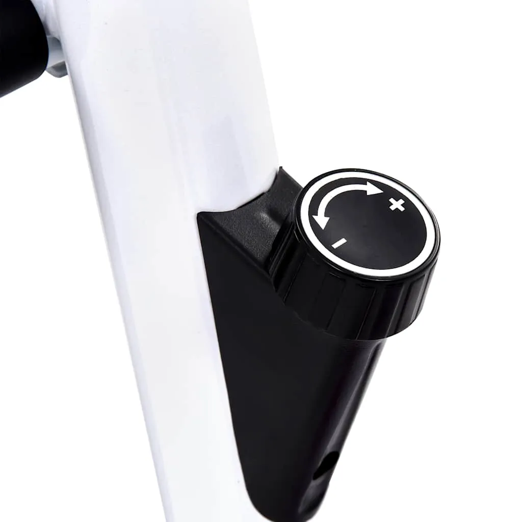 vidaXL Exercise Bike with Belt Resistance Black